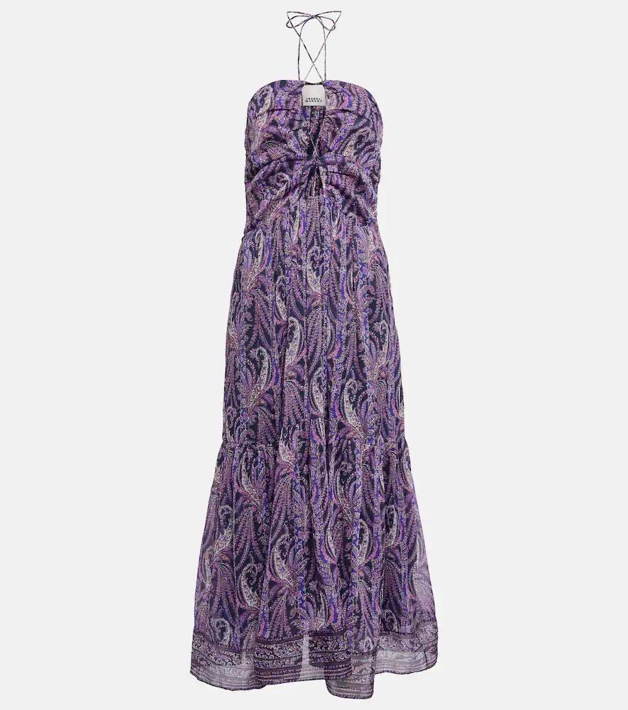 Isabel Marant Birona cotton and silk midi dress Cover