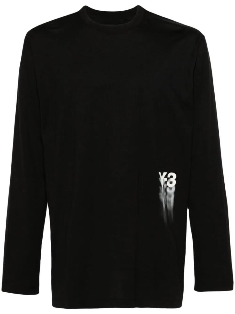 Y-3 GFX cotton T-shirt - Black Cover