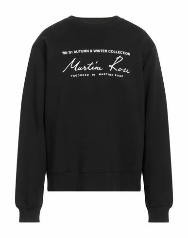 Martine Rose Man Sweatshirt Black Cotton Cover