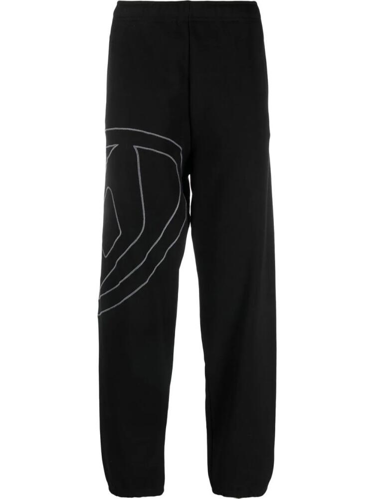 Diesel P-Marky-Megoval cotton track pants - Black Cover