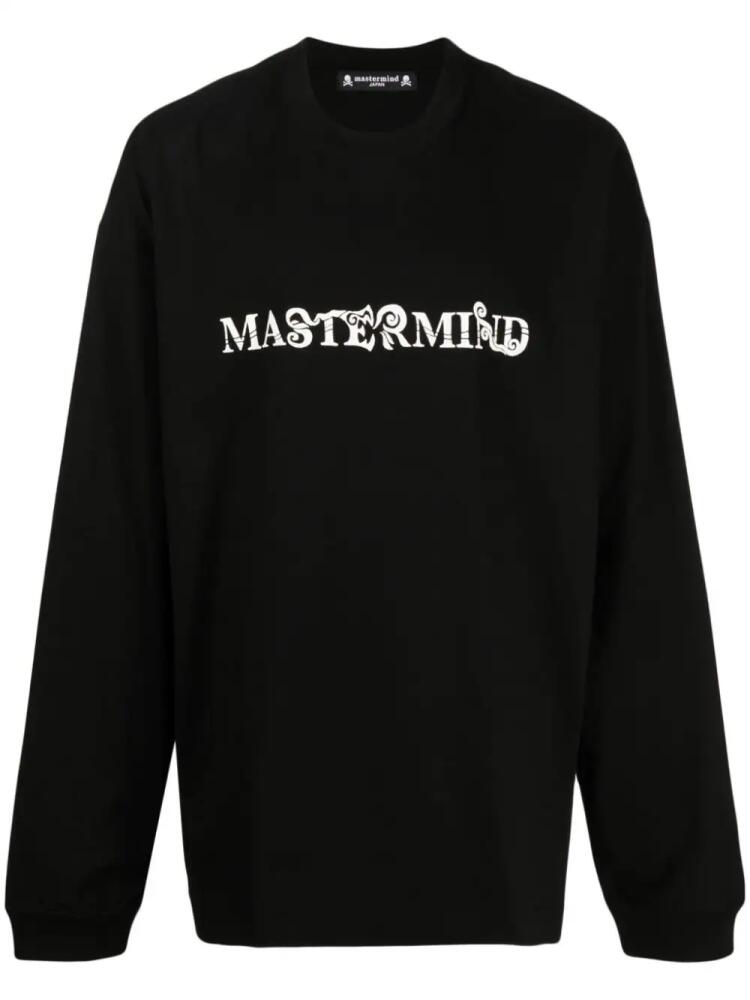 Mastermind Japan logo-print long-sleeve T-shirt - Black Cover