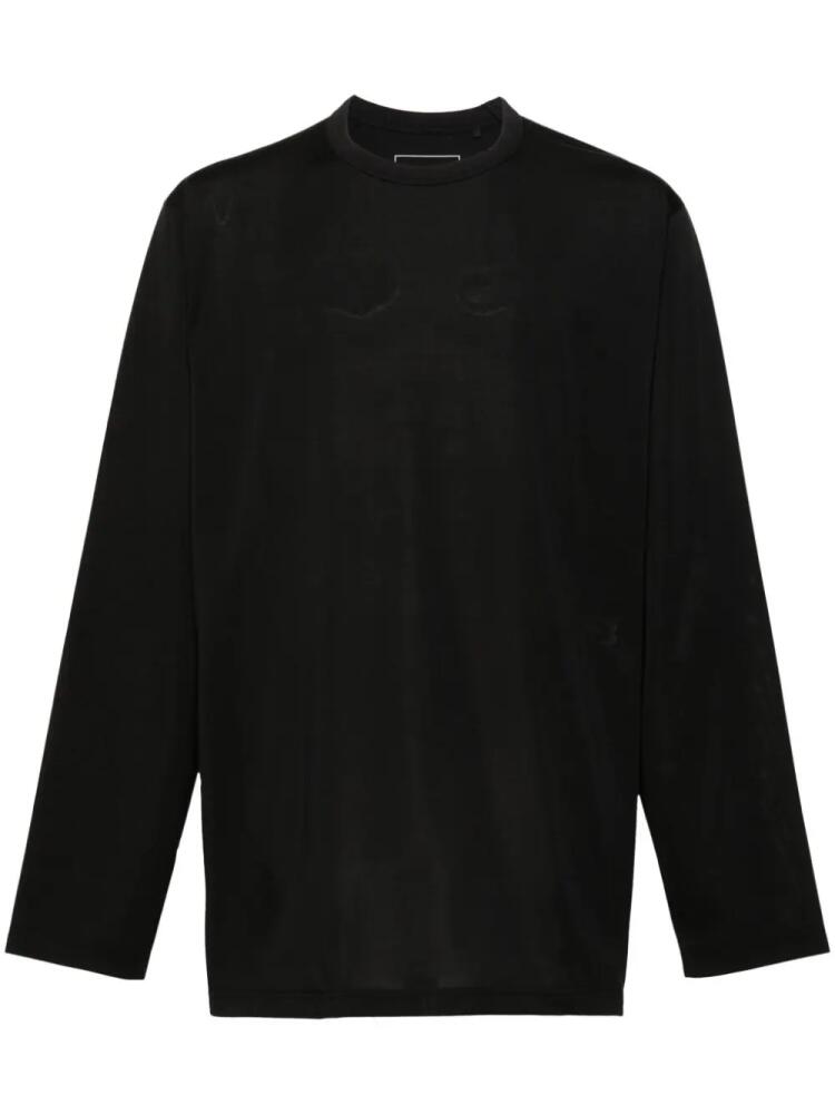 Y-3 long-sleeve cotton T-shirt - Black Cover