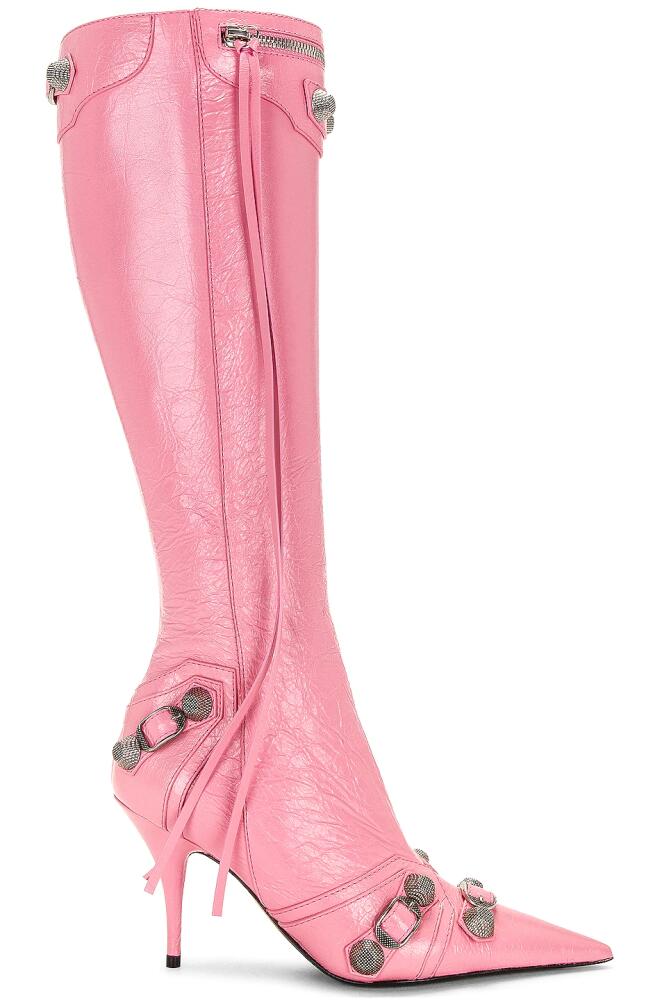 Balenciaga Cagole Boot in Pink Cover