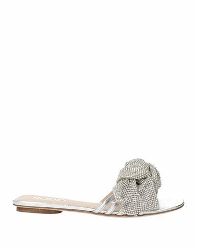 Rodo Woman Sandals Silver Leather Cover