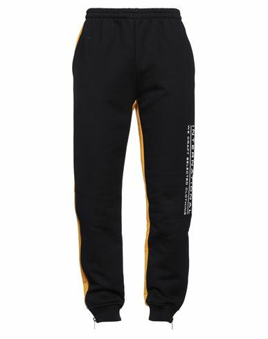 Vtmnts Man Pants Black Cotton, Polyester Cover