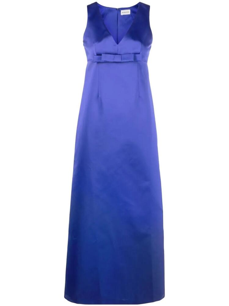 P.A.R.O.S.H. sleeveless V-neck maxi dress - Blue Cover