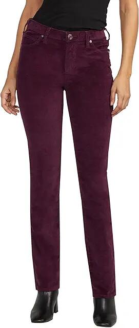 Jag Jeans Ruby Mid-Rise Straight Leg Pants (Sangria) Women's Clothing Cover