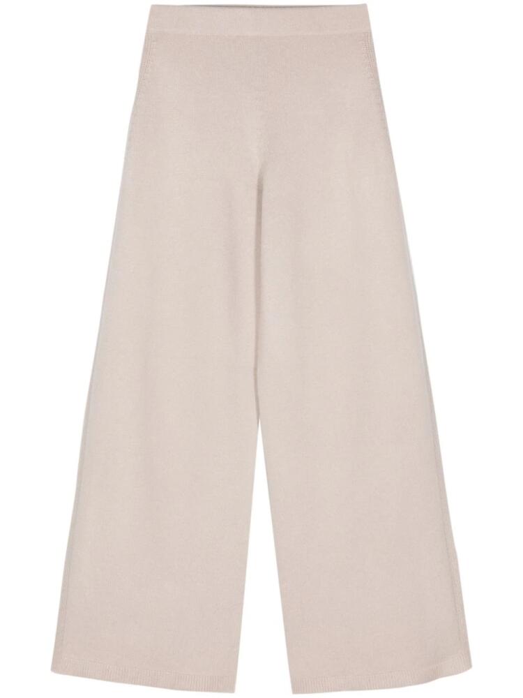 D.Exterior ribbed-knit trousers - Neutrals Cover