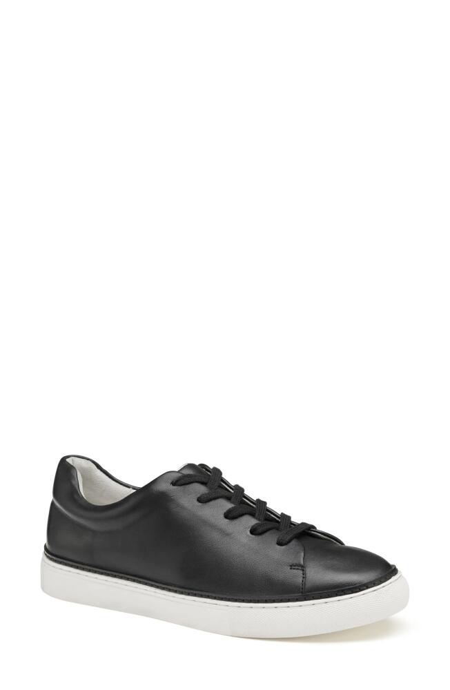 Johnston & Murphy Callie Lace-To-Toe Water Resistant Sneaker in Black Glove Cover