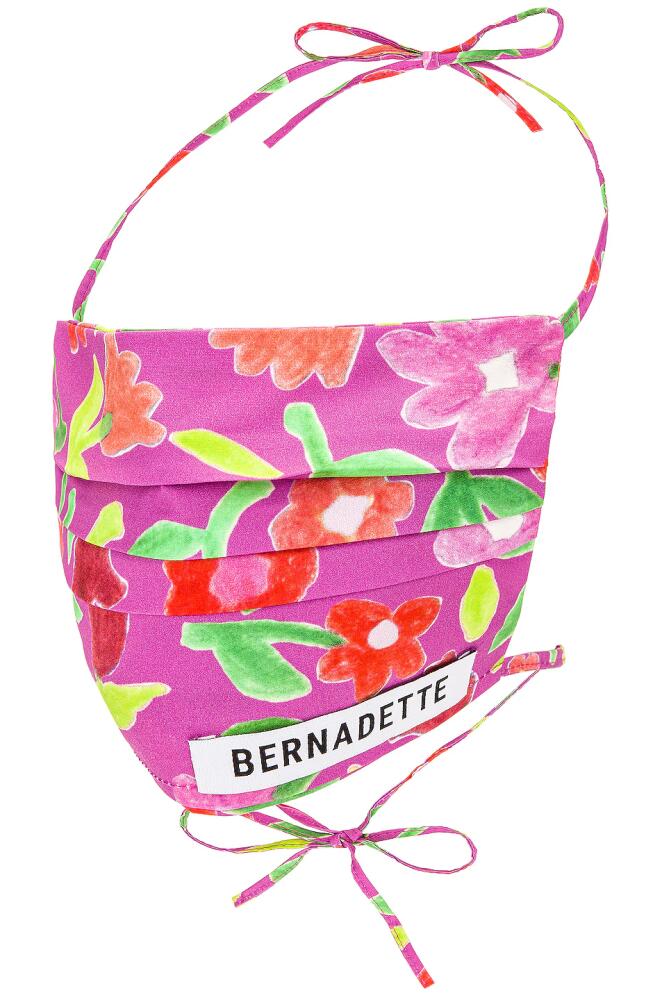 BERNADETTE Mask in Floral,Pink Cover