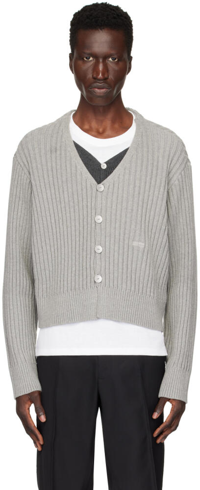 C2H4 Gray Literary Layered Cardigan Cover