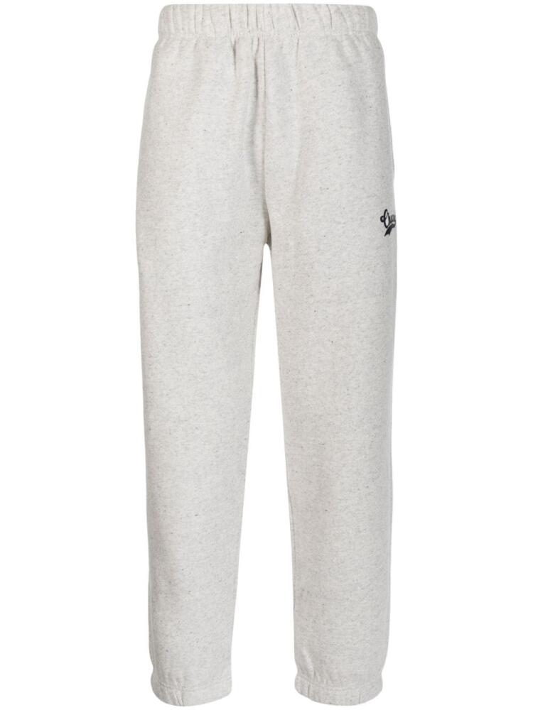 CHOCOOLATE logo-embroidered mélange-effect track pants - Grey Cover