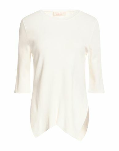 Liviana Conti Woman Sweater White Viscose, Polyamide Cover