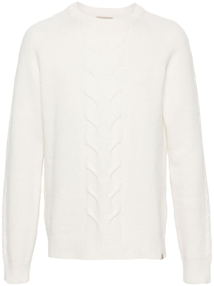 Woolrich cable-knit sweater - White Cover