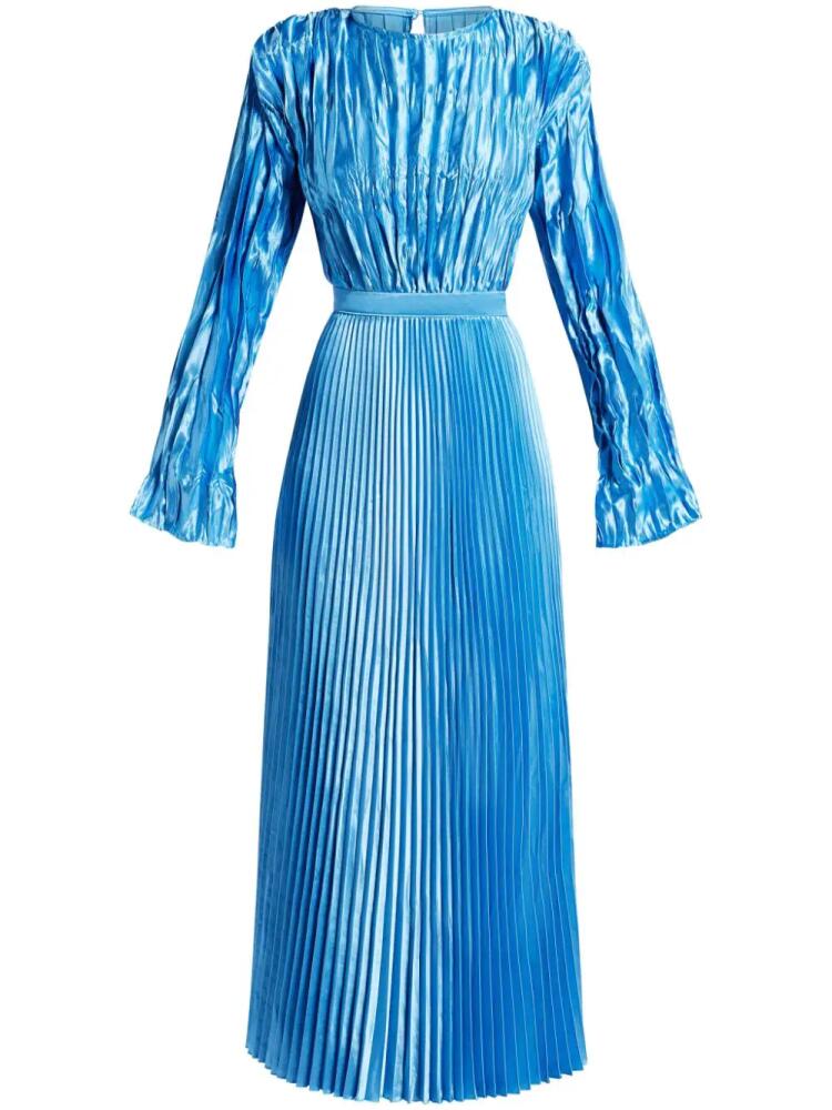 L'IDÉE Royale pleated maxi dress - Blue Cover