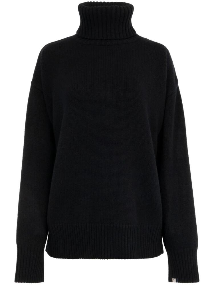 extreme cashmere no.20 oversize xtra turtleneck jumper - Black Cover