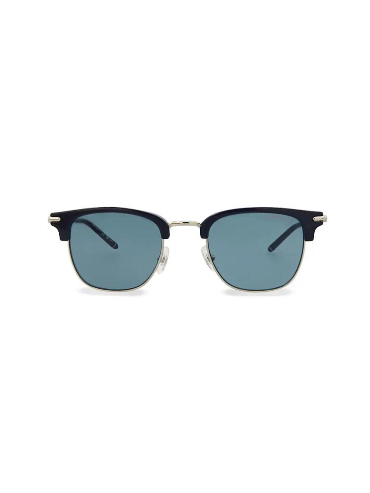 Montblanc Women's 50MM Clubmaster Sunglasses - Blue Cover