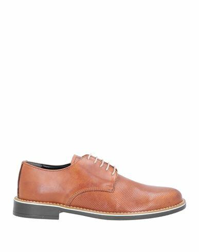 Tsd12 Man Lace-up shoes Tan Soft Leather Cover