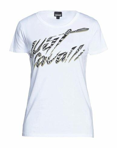 Just Cavalli Woman T-shirt White Cotton Cover