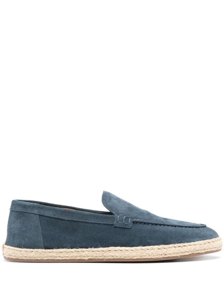 Doucal's almond suede espadrilles - Blue Cover