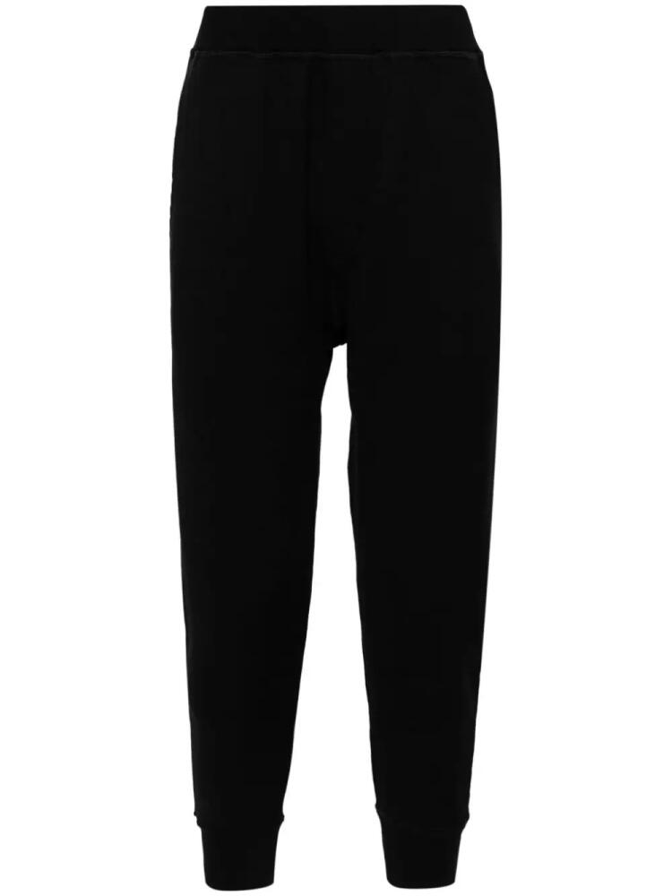 DSQUARED2 sequinned logo-patch tapered track pants - Black Cover