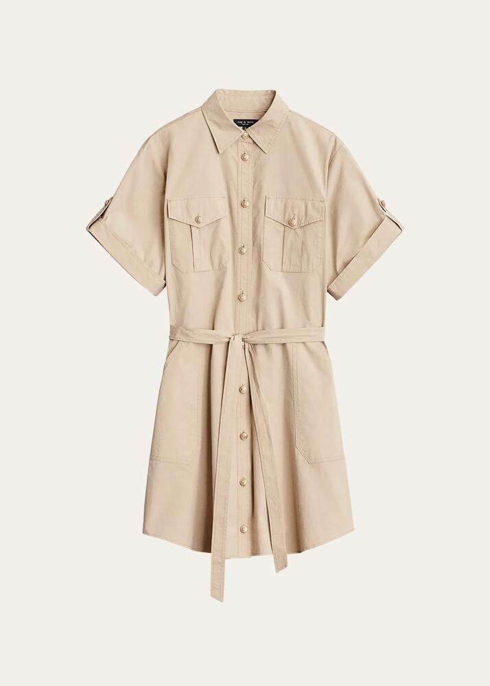 Rag & Bone Roxanne Short Sleeve Mini Utility Dress Cover