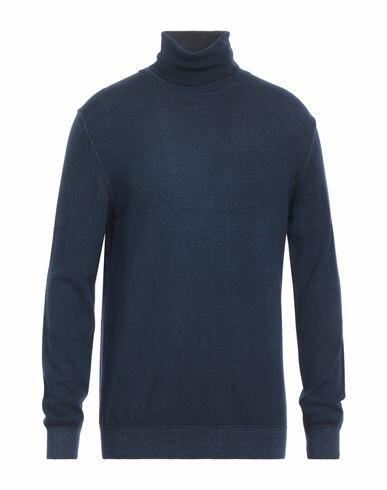 Officina 36 Man Turtleneck Navy blue Merino Wool Cover