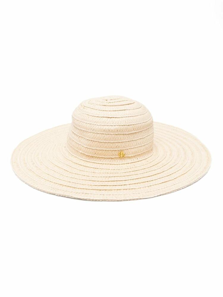 Lauren Ralph Lauren striped paper sun hat - Neutrals Cover