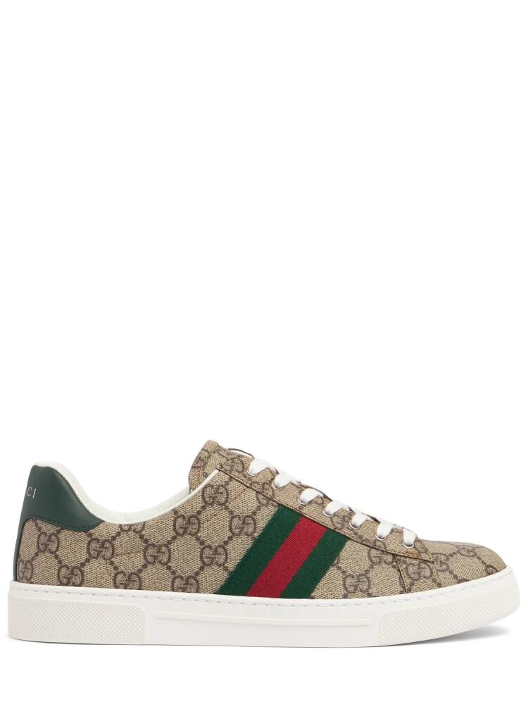 30mm Gucci Ace Canvas Trainer Sneakers Cover