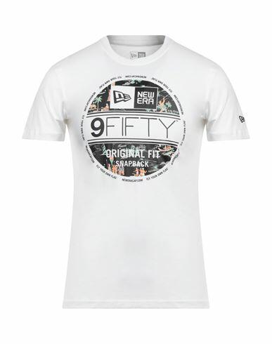 New Era Man T-shirt White Cotton Cover