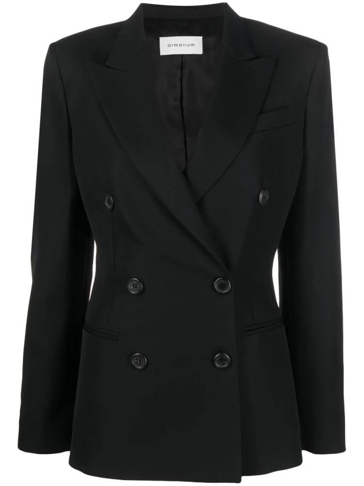 ARMARIUM double-breasted virgin wool blazer - Black Cover