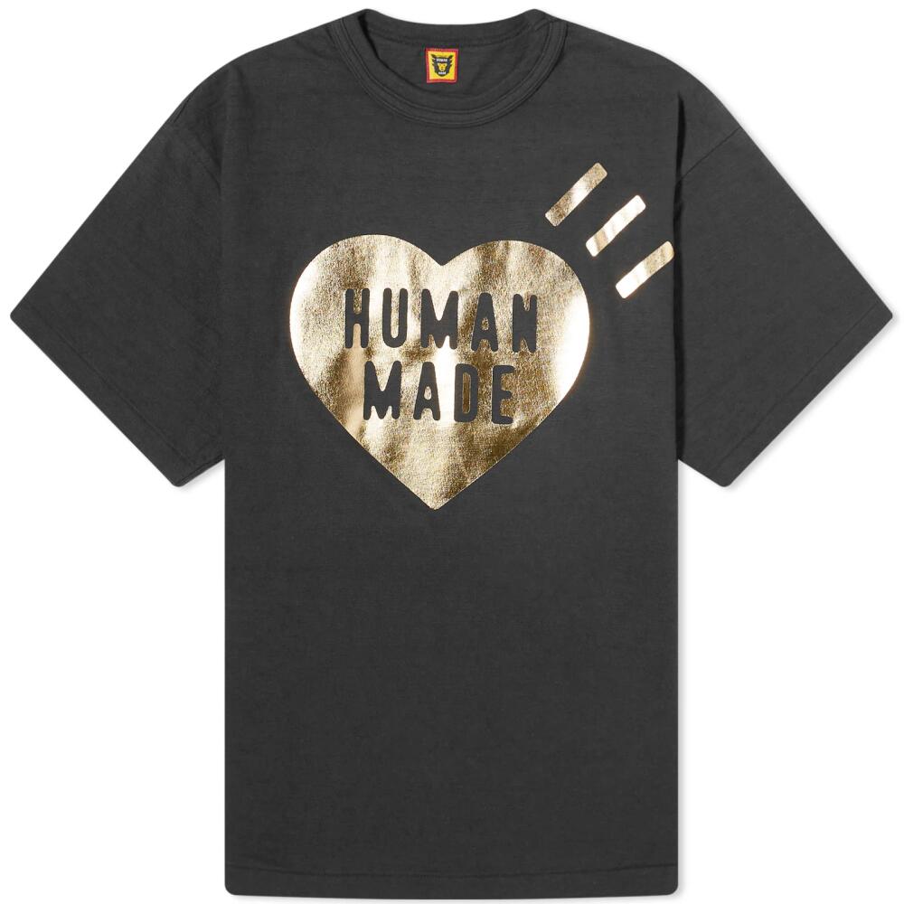 Human Made Men's Metallic Heart T-Shirt in Black Cover