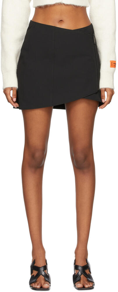 Heron Preston Black Wrap Zip Skirt Cover