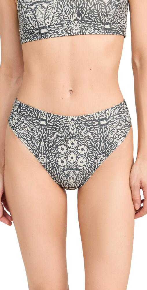 Sea Katrine Print Bikini Bottoms Black Cover