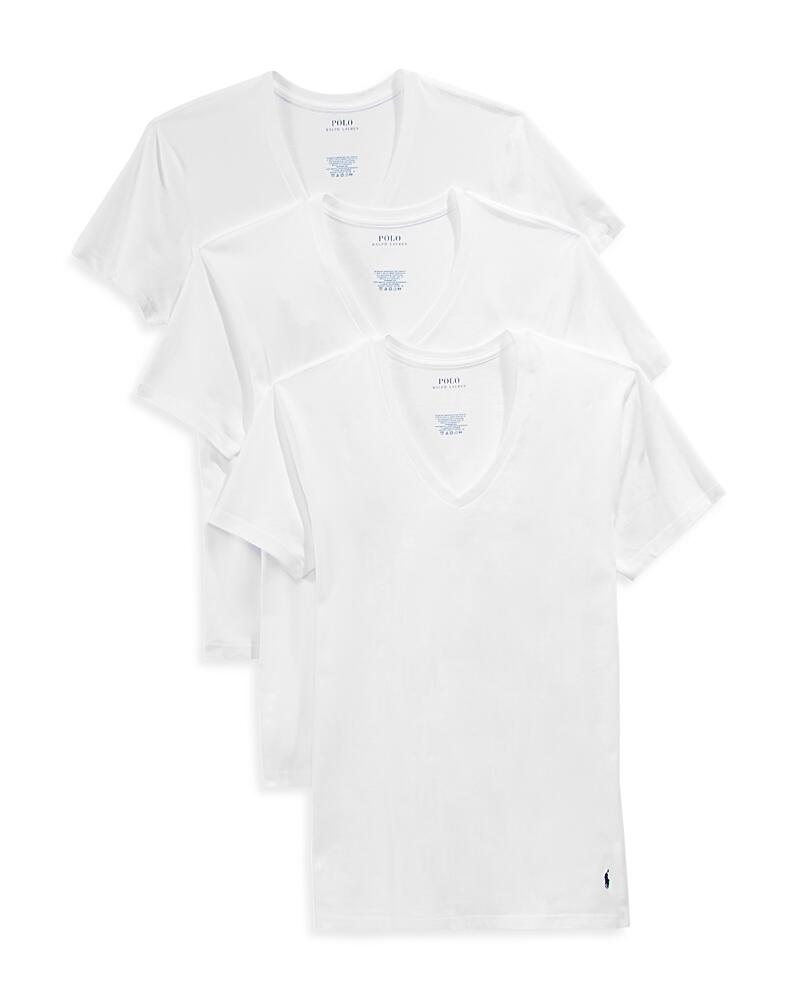 Polo Ralph Lauren Slim Fit V-Neck Undershirt, Pack of 3 Cover