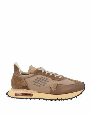 Bepositive Man Sneakers Khaki Soft Leather Cover