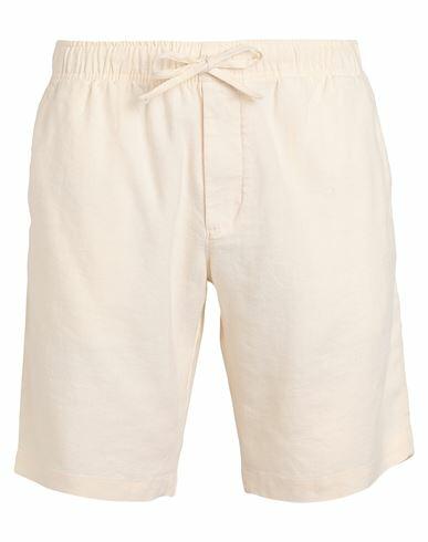 Tommy Hilfiger Man Shorts & Bermuda Shorts Cream Linen, Polyester Cover