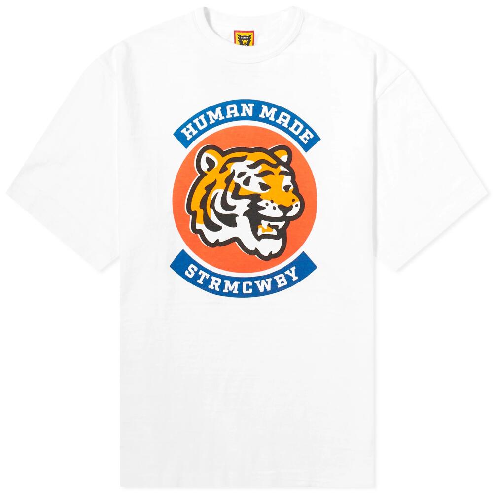 Human Made Men's Tiger Crest T-Shirt in White Cover