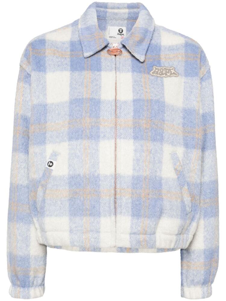 AAPE BY *A BATHING APE® checked jacket - Blue Cover