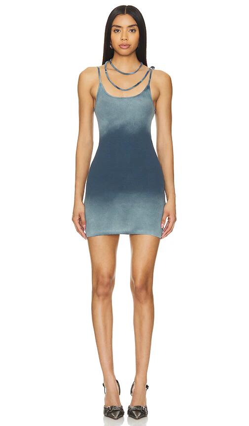 MARRKNULL Asymmetric Dress in Blue Cover