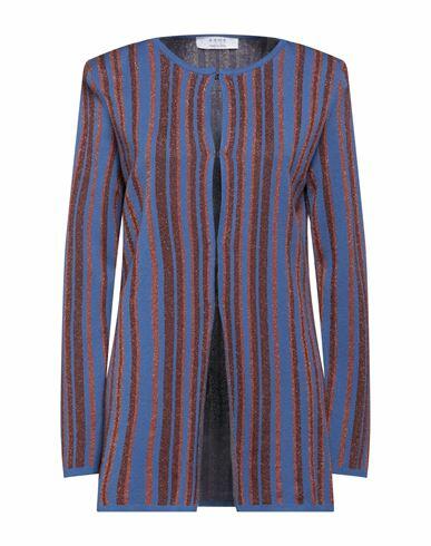 Kaos Woman Cardigan Blue Viscose, Polyester, Polyamide, Metallic fiber Cover