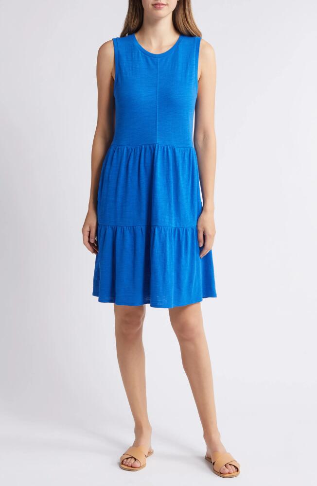 caslon(r) Sleeveless Tiered Jersey Dress in Blue Marmara Cover