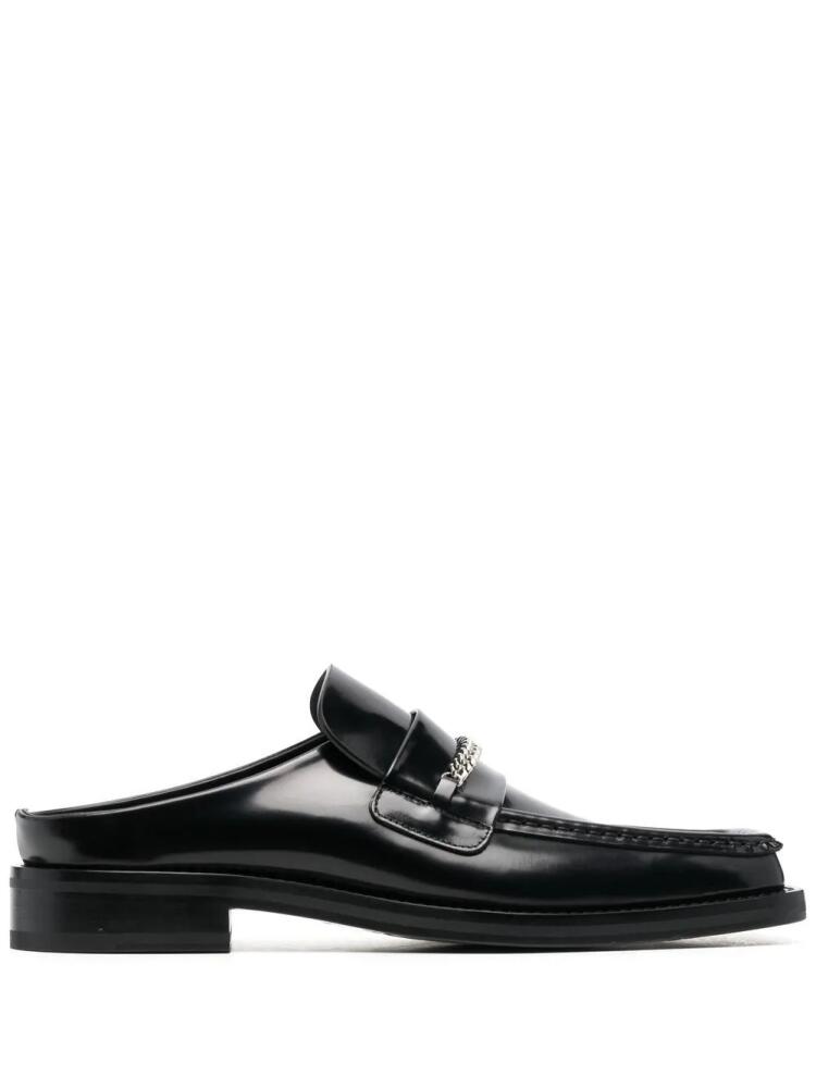 Martine Rose chain-detail 30mm loafers - Black Cover