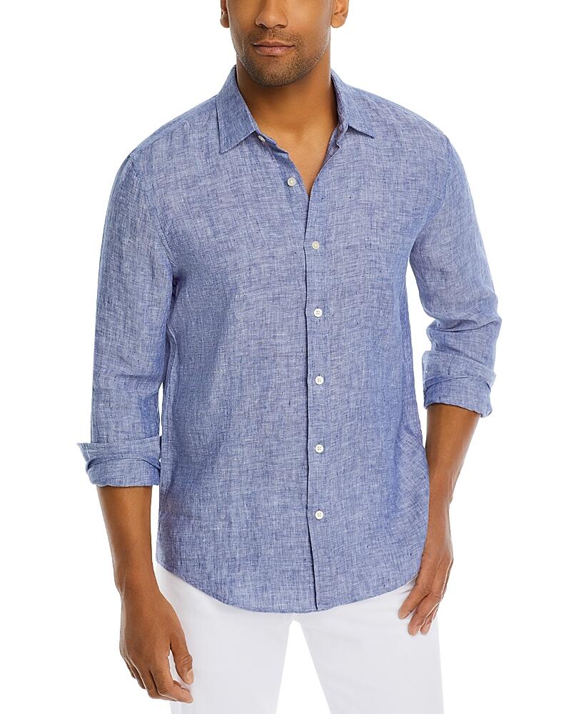 The Men's Store at Bloomingdale's Linen Chambray Regular Fit Button Down Shirt - Exclusive Cover