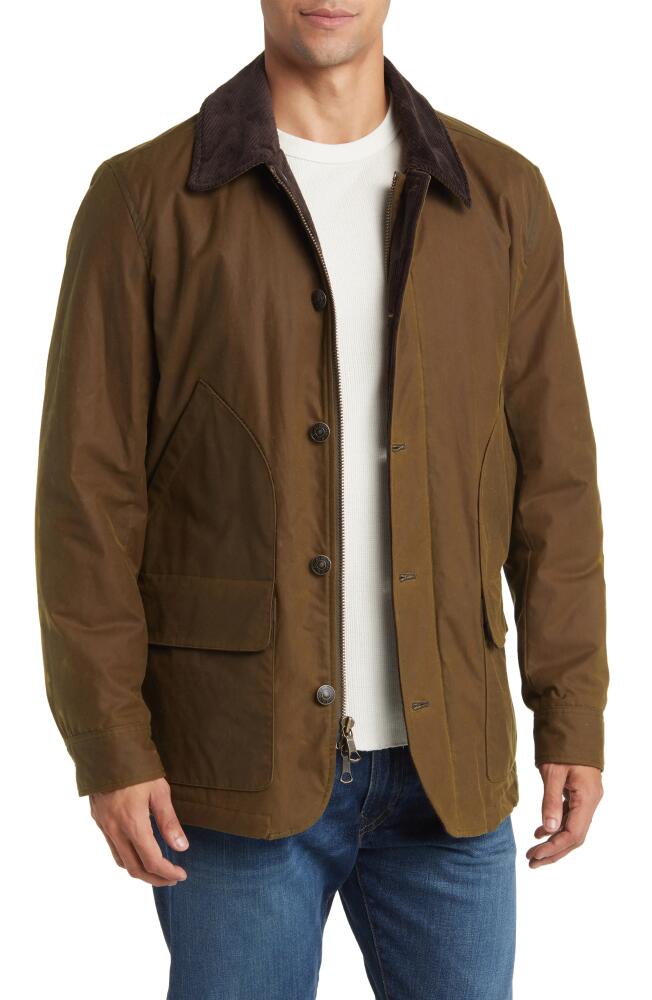 Brooks Brothers Waxed Cotton Chore Jacket in Olive Green Cover