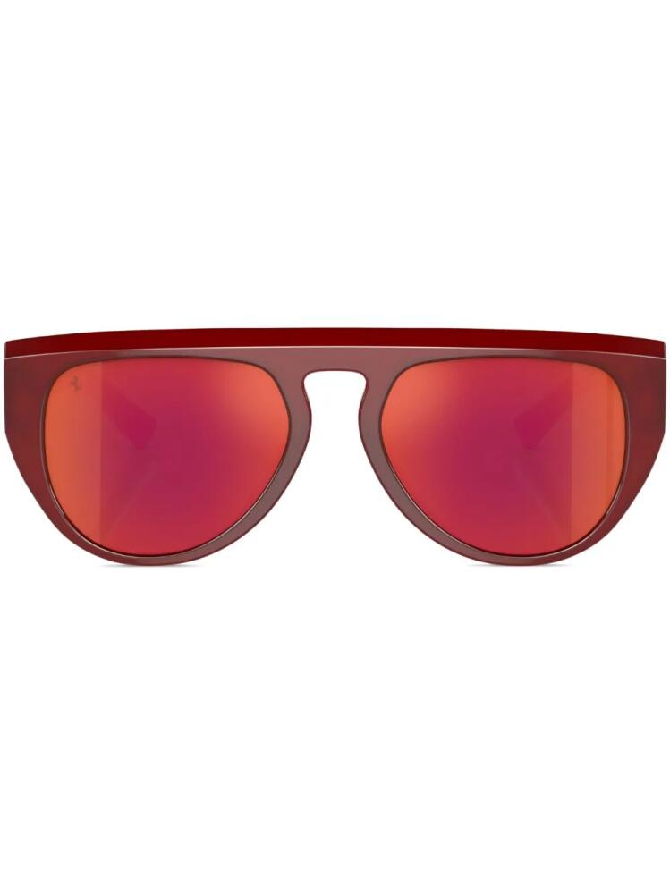 Ferrari oval-frame sunglasses - Red Cover