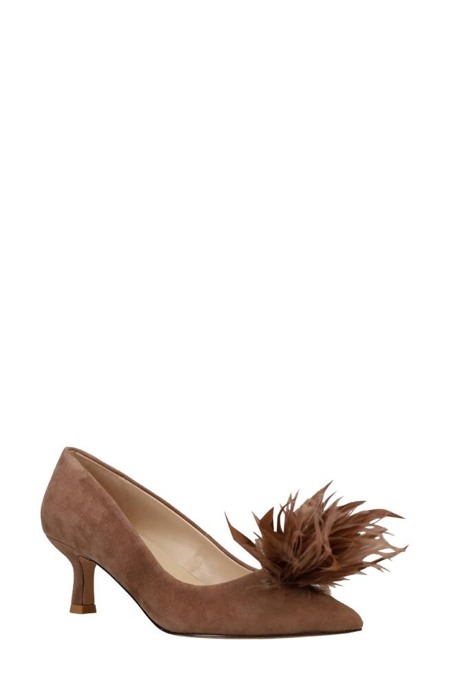 Pelle Moda Kealie Pointed Toe Pump in Taupe Cover