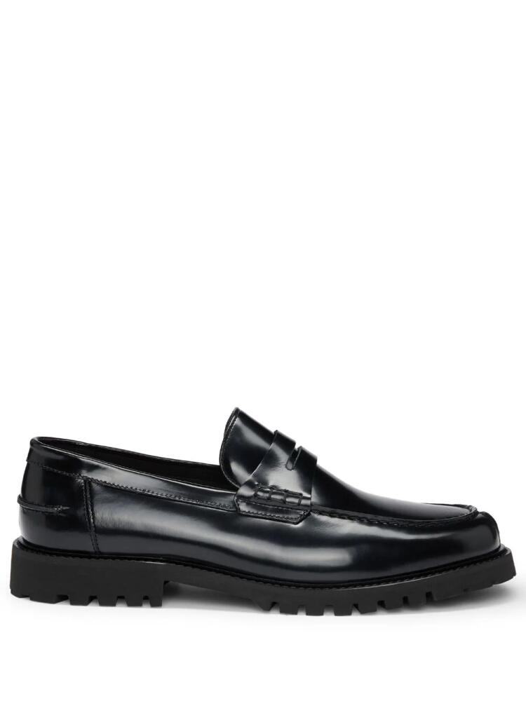 BOSS Richayl patent-leather loafers - Black Cover