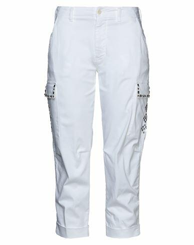 Mason's Woman Pants White Cotton, Elastane Cover