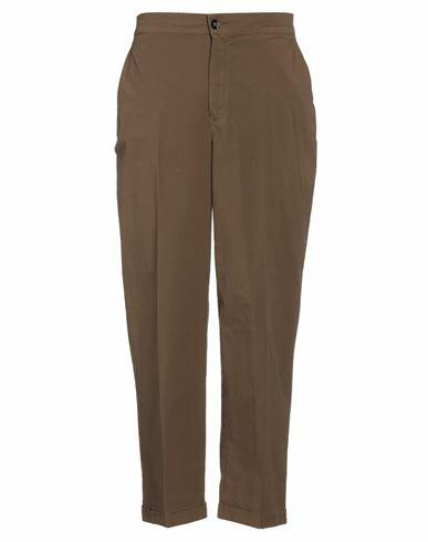 True Nyc Man Pants Brown Cotton, Elastane Cover